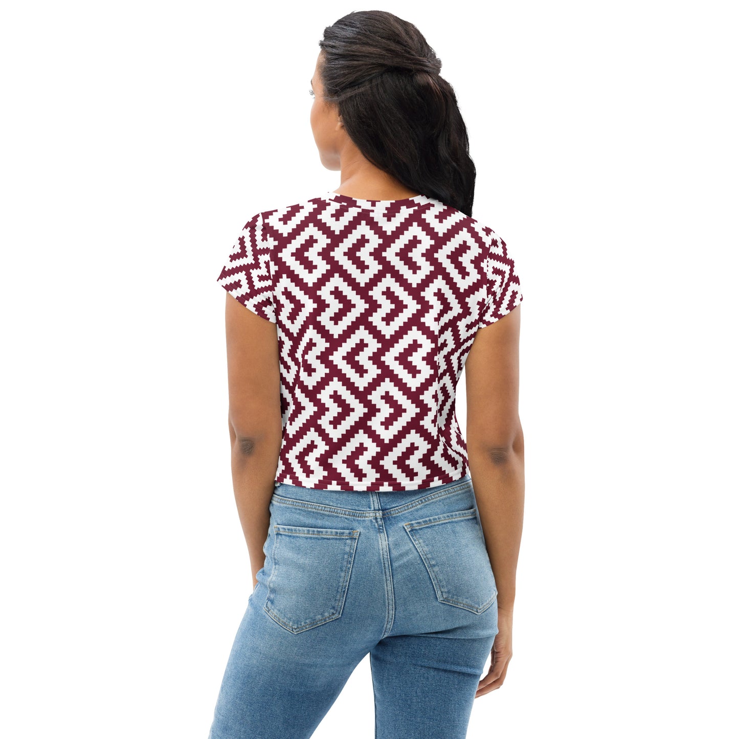 Women's All-Over Print Crop Tee