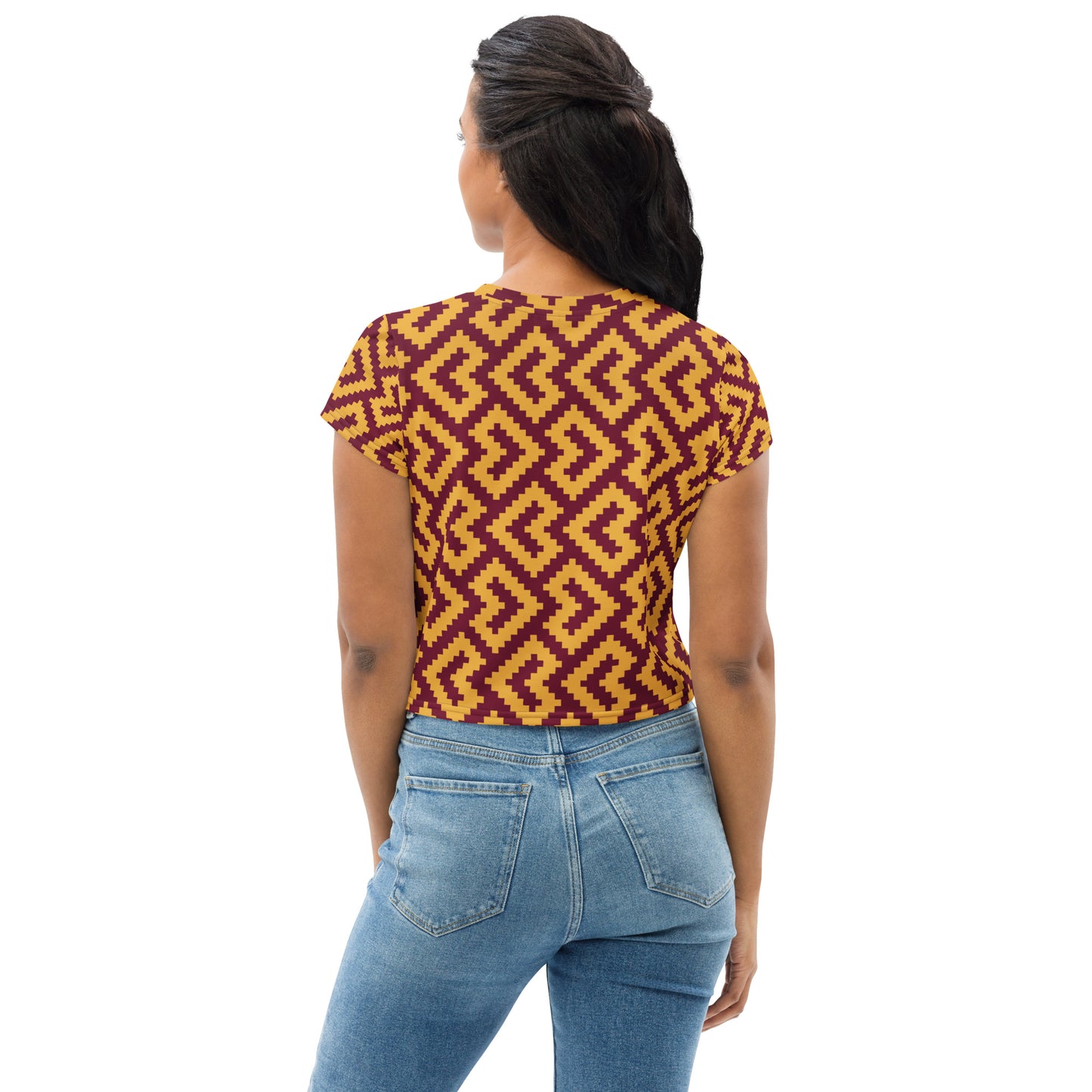 Women's All-Over Print Crop Tee