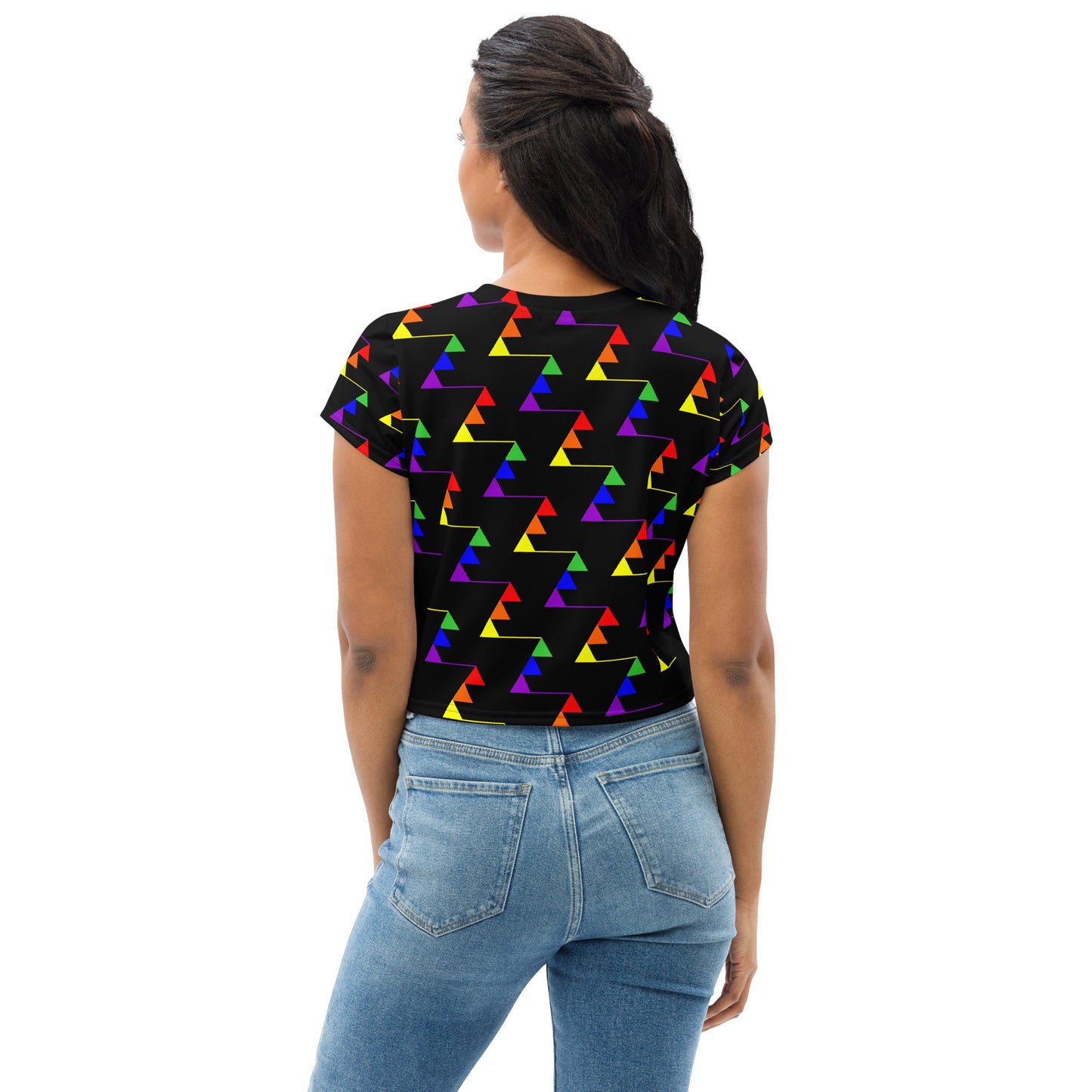 Women's All-Over Print Crop Tee