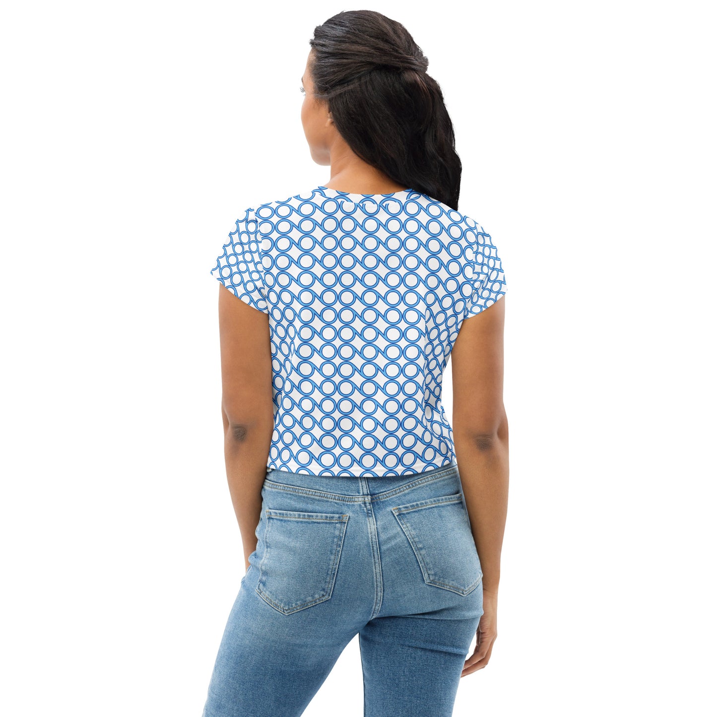 Women's All-Over Print Crop Tee