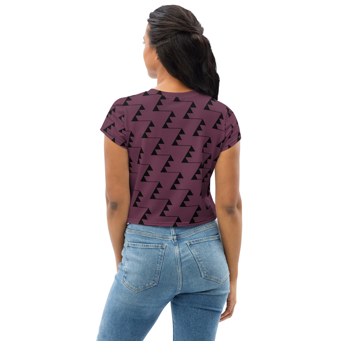 Women's All-Over Print Crop Tee