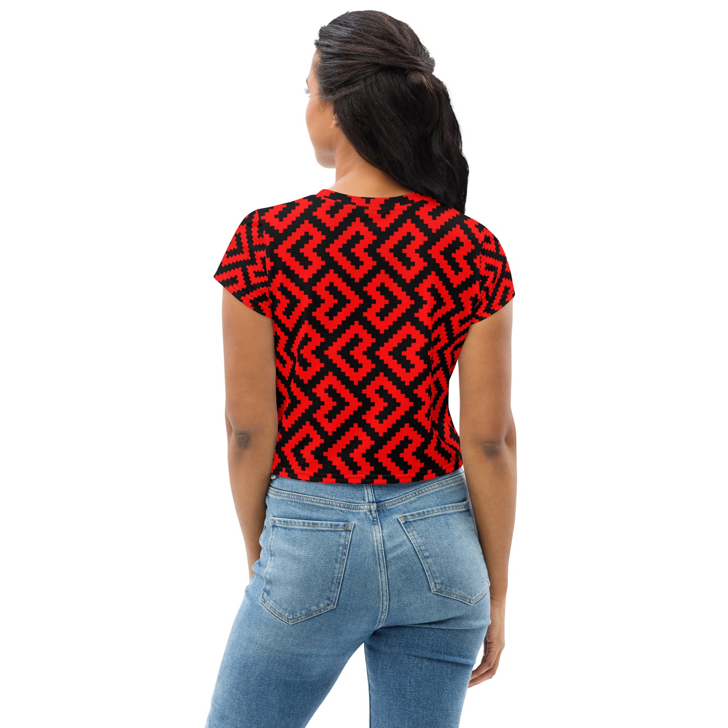 Women's All-Over Print Crop Tee