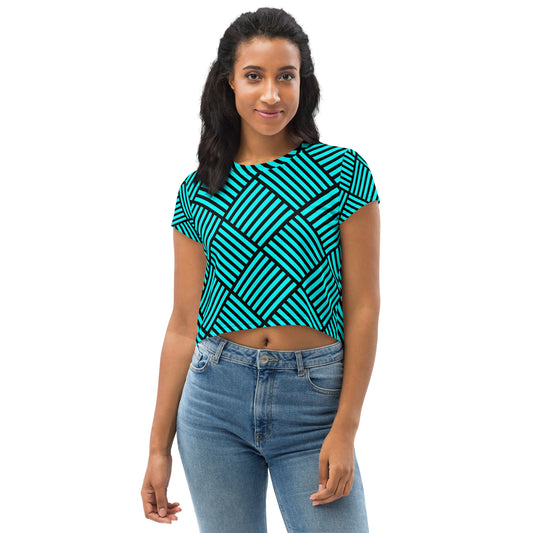 Women's All-Over Print Crop Tee