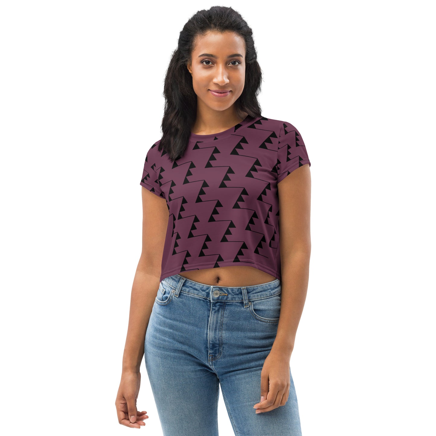 Women's All-Over Print Crop Tee