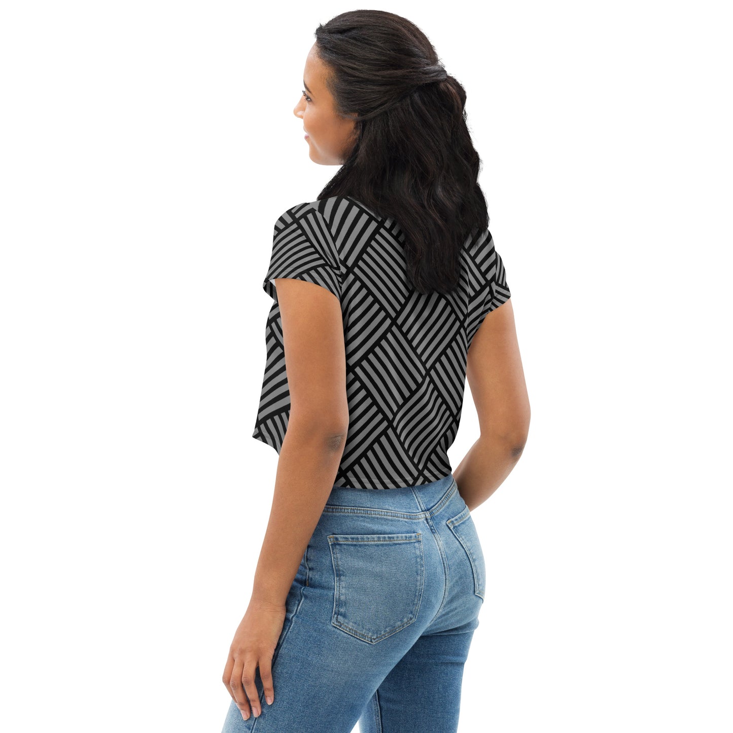 Women's All-Over Print Crop Tee