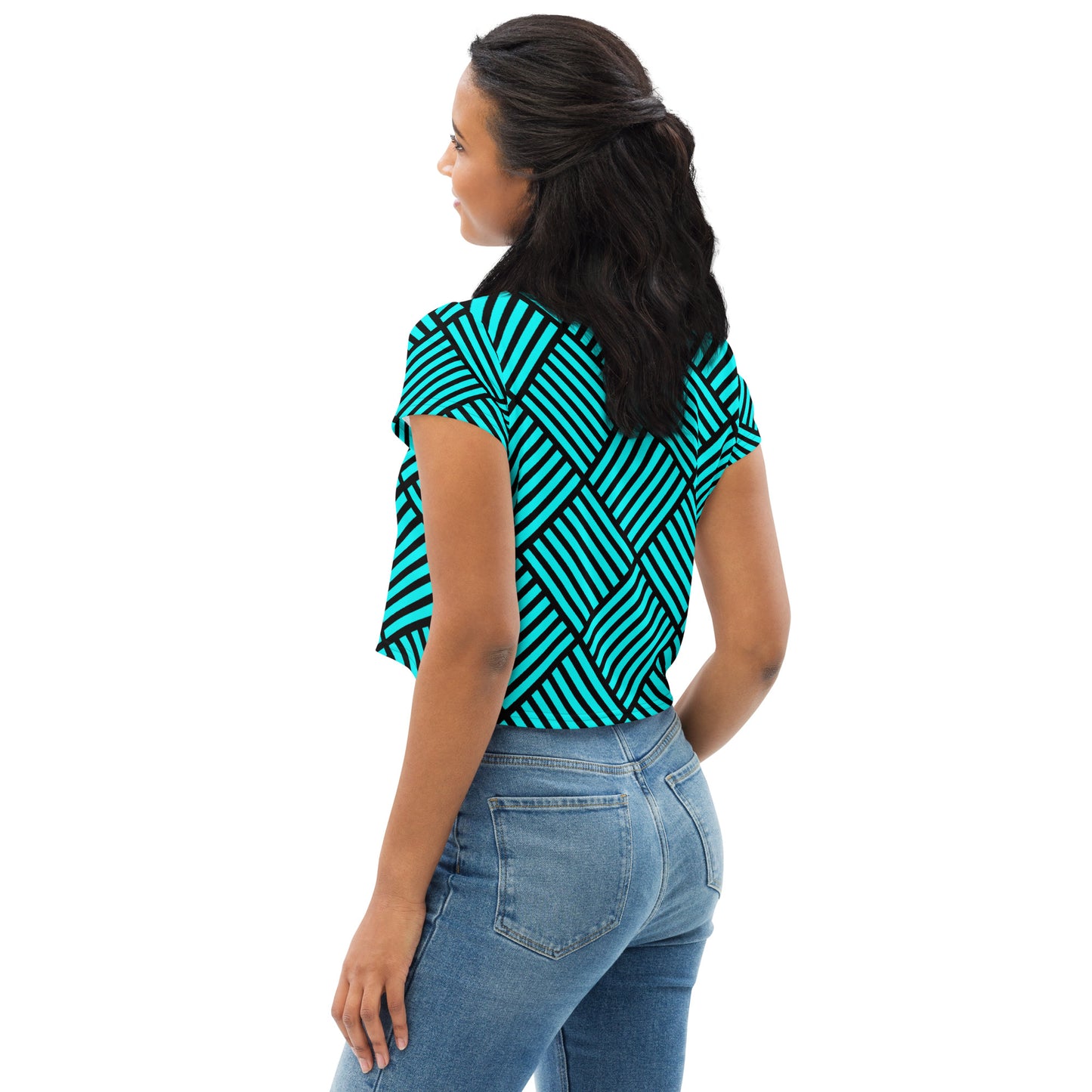 Women's All-Over Print Crop Tee