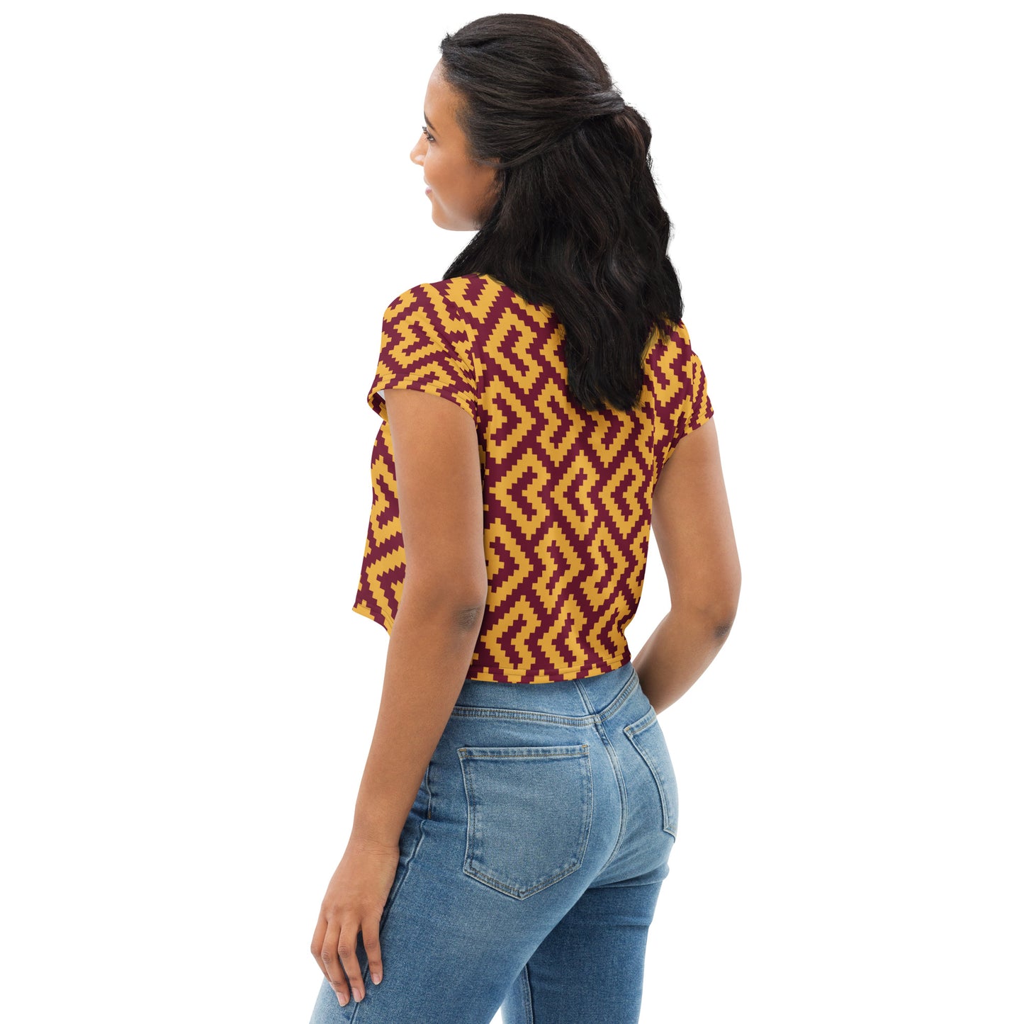 Women's All-Over Print Crop Tee