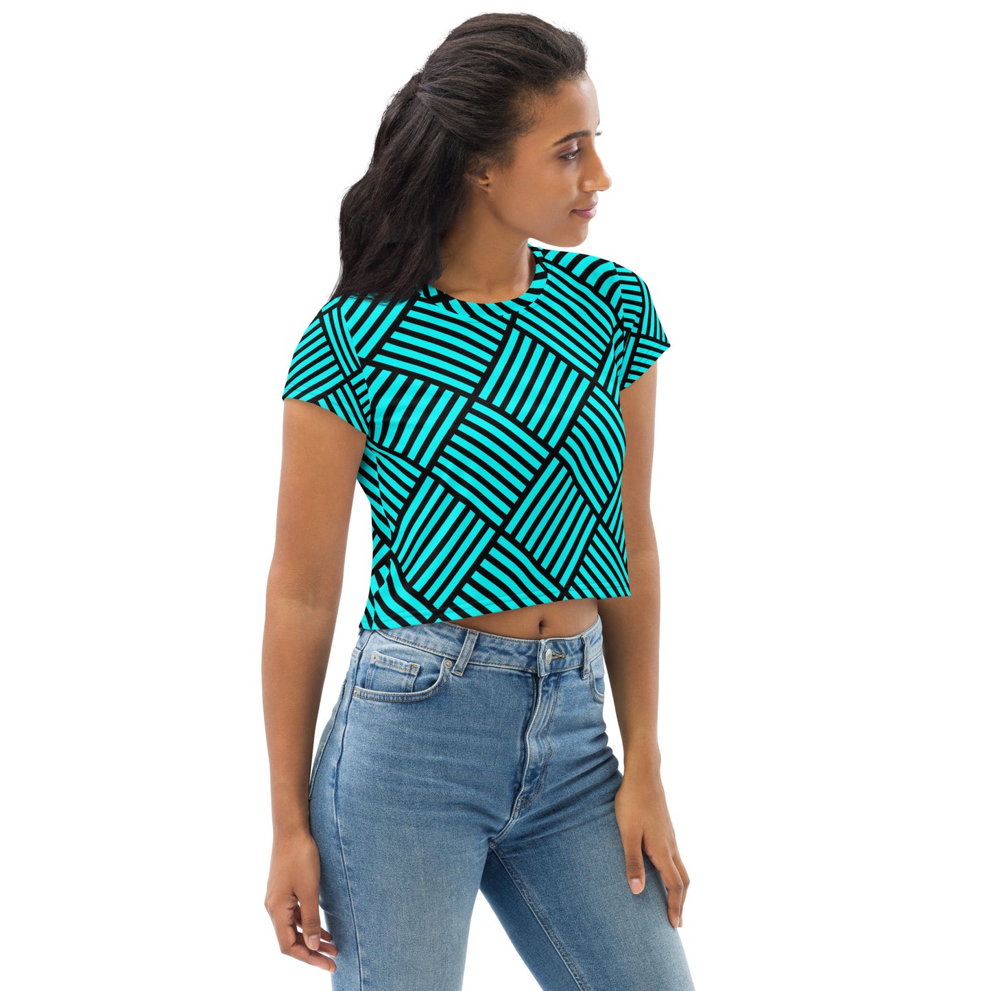 Women's All-Over Print Crop Tee