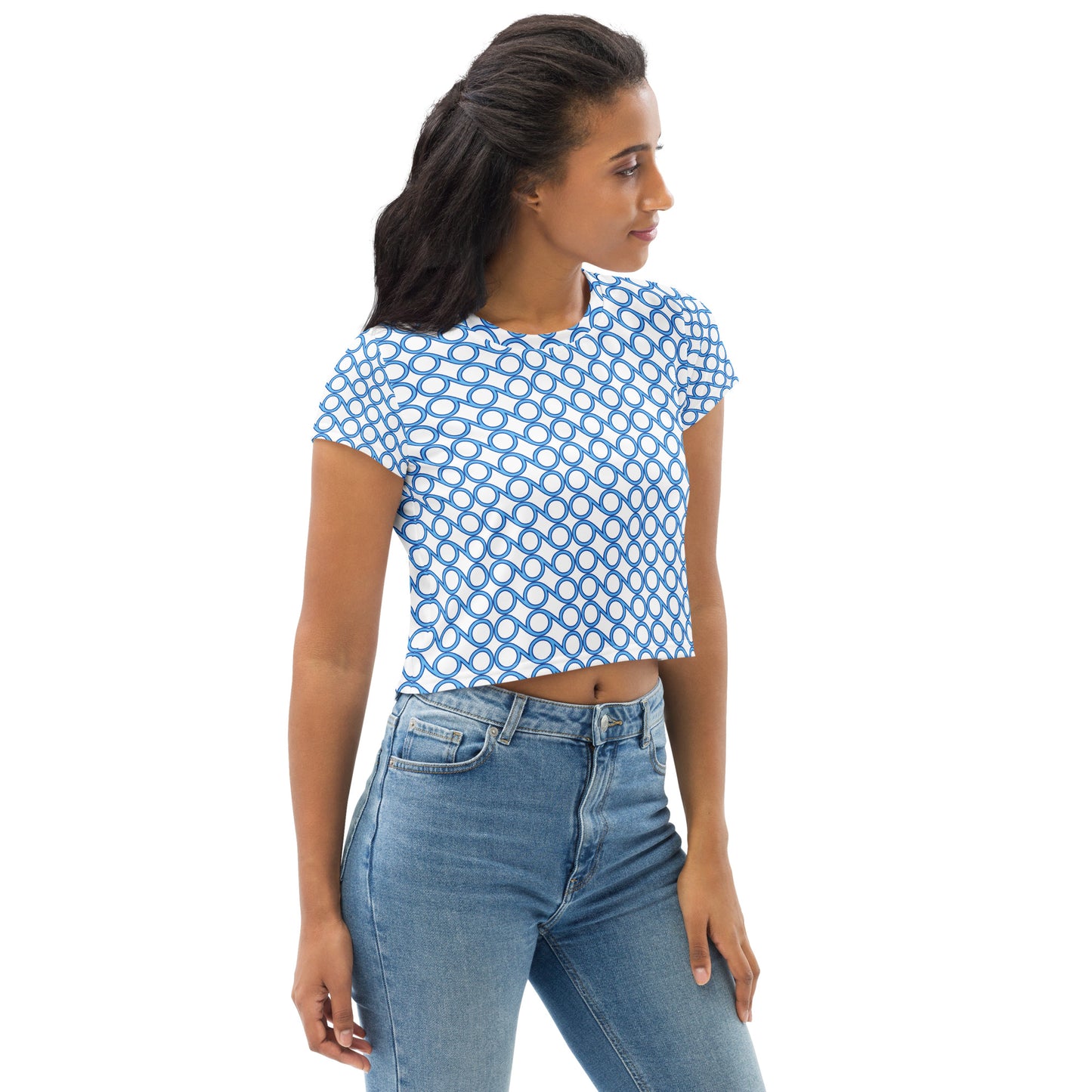 Women's All-Over Print Crop Tee