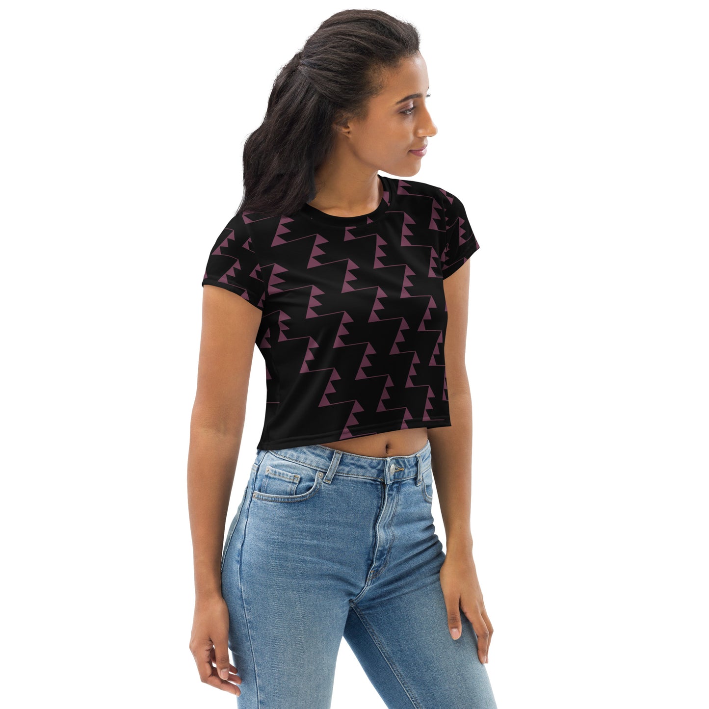 Women's All-Over Print Crop Tee