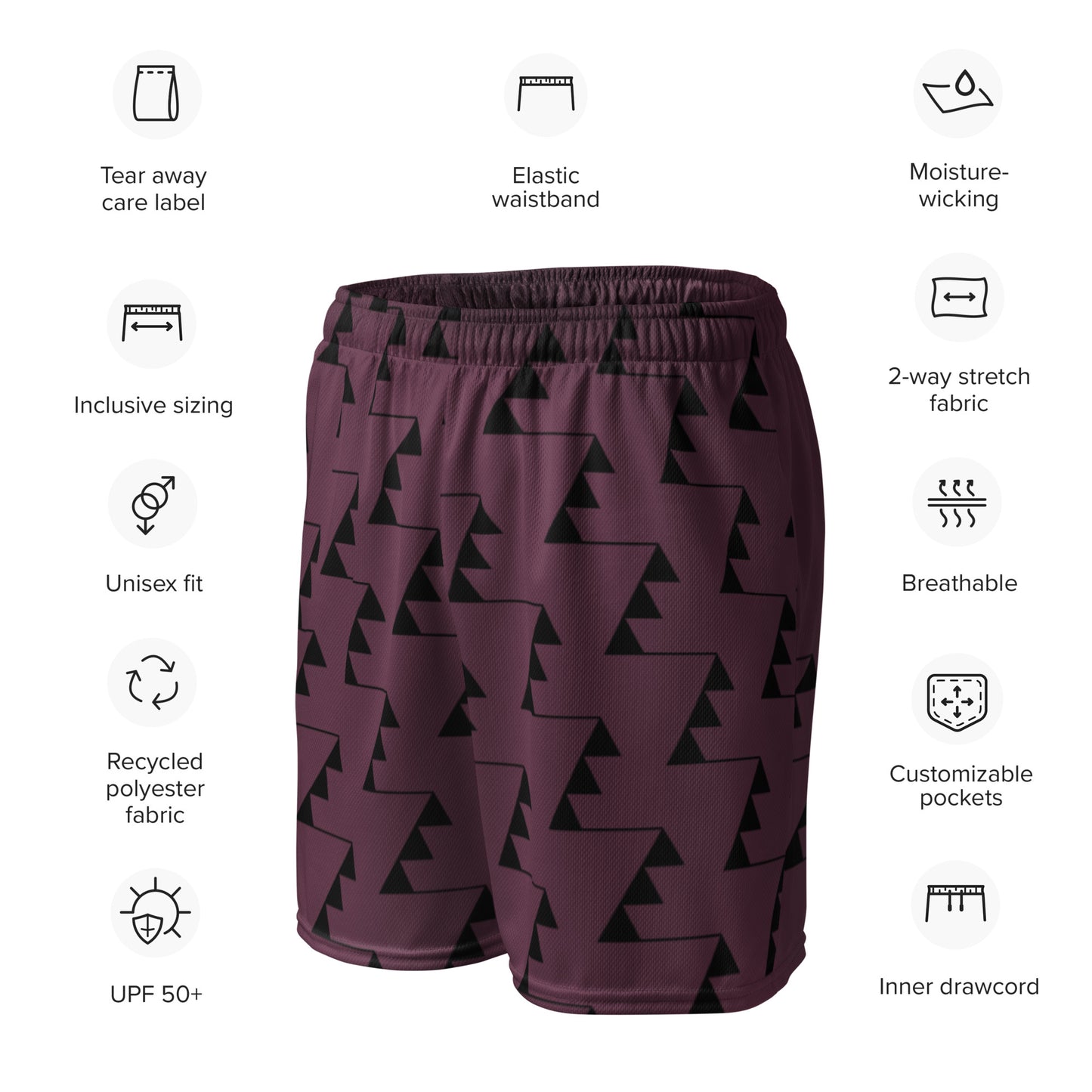 Unisex mesh shorts