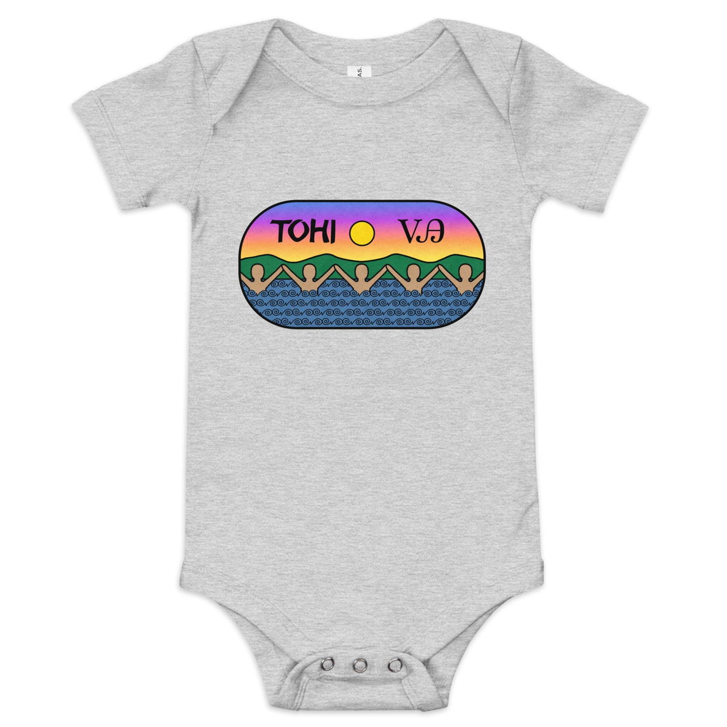 Baby - Tohi/Balance/Peace short sleeve one piece