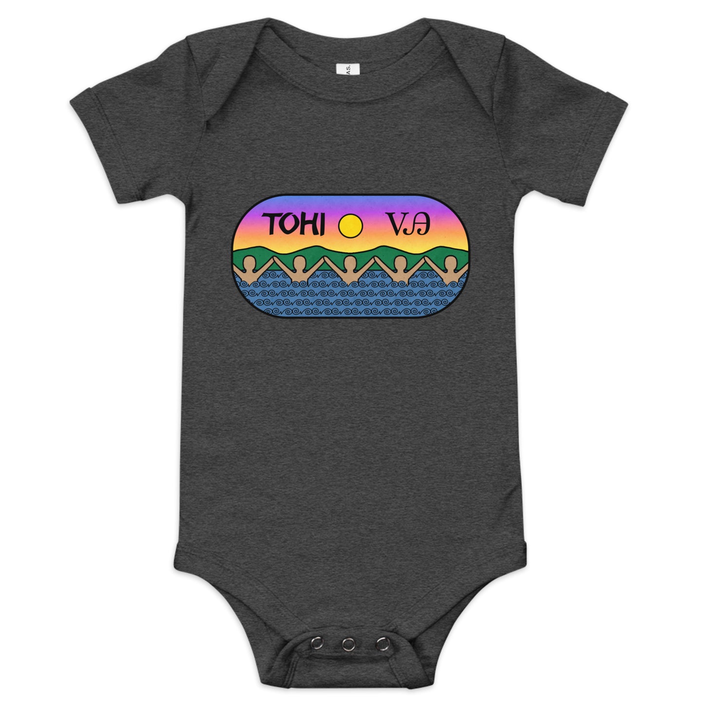 Baby - Tohi/Balance/Peace short sleeve one piece