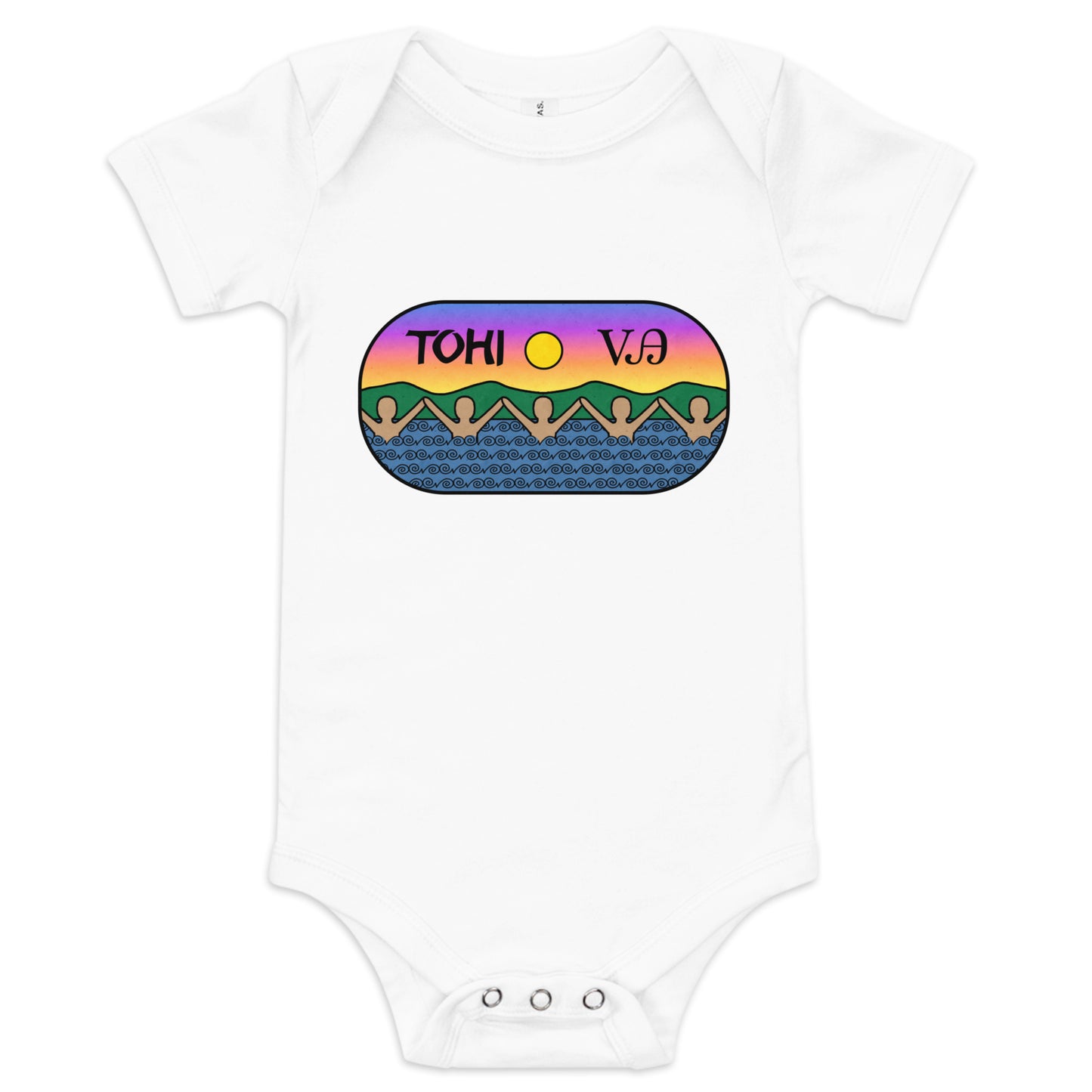 Baby - Tohi/Balance/Peace short sleeve one piece